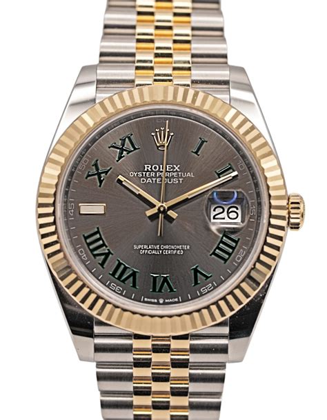 rolex wimbledon 41 fluted bezel.